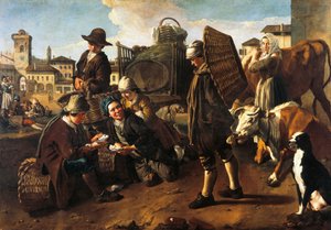 Piaci jelenet, Giacomo Ceruti, Pitocchetto (1698-1767)
