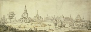 Kolomenszkoje látképe, 1795 alkotó: Giacomo Antonio Domenico Quarenghi