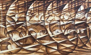 Dinamikus bővülés és sebesség alkotó: Giacomo Balla