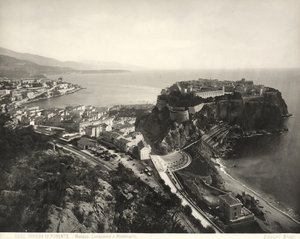 Panorámás kilátás Monacóra alkotó: Giacomo Brogi