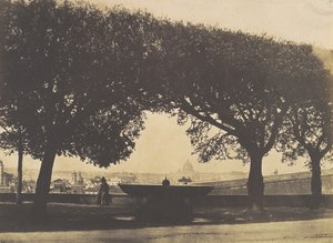 Kilátás a Francia Akadémiáról a Villa Mediciben, kb. 1852.