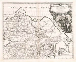 Giacomo Cantelli da Vignola 1683-as Nagy-Tartária térképe alkotó: Giacomo Cantelli