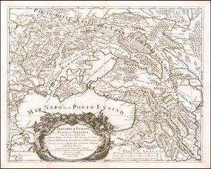 Giacomo Cantelli da Vignola 1684-es Kis-Tartária térképe alkotó: Giacomo Cantelli
