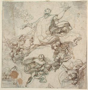 Szent Filippo Neri dicsőítése alkotó: Giacomo Farelli