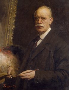 Önarckép, Giacomo Grosso (1860-1938), olaj, vászon, 84x66 cm