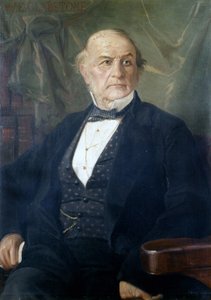 William Ewart Gladstone portréja.Brit politikus (1809-1898) .Mantegazza festménye. Milánói Risorgimento Múzeum