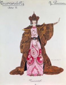 Turandot figurája a 3. felvonásban alkotó: Giacomo Puccini
