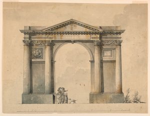 Diadalív tervezése Napoleon IN számára, Bergamo, Olaszország