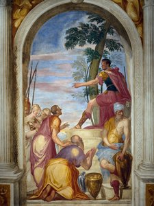 Scipio irgalma, Scipio újra egyesíti a legyőzött Alucciót a feleségével