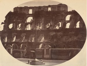 A Colosseum belseje, 1850-es évek. alkotó: Giambattista Altadonna