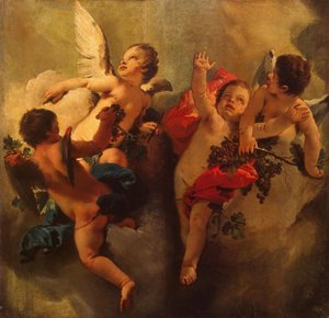 Ámor szőlővel. Négy évszak sorozat, 1740-es évek.
