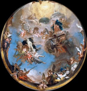 Szent Domonkos dicsősége, 1738 körül. alkotó: Giambattista Tiepolo