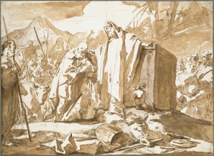 Ábrahám és Melkisédek találkozása alkotó: Giambattista Tiepolo
