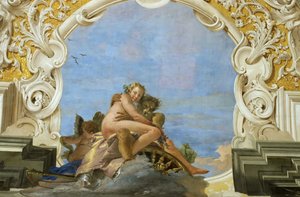 Az idő elrabolja a szépséget, a Plútót Elrabolja Perszephonét, 1746 körül.