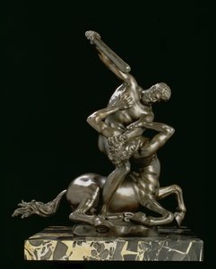 Herkules és a Kentaur Eurytion (bronz)