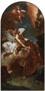 Assisi Szent Ferenc extázisban, Kr. e. 1729. alkotó: Giovanni Battista Piazzetta