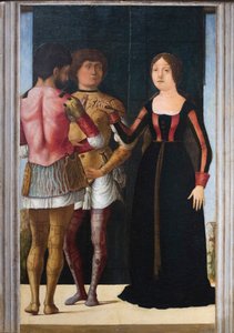 Brutus, Lucretia és Collatinus, 1490 körül (olaj és tempera, tábla) alkotó: Gian Francesco de