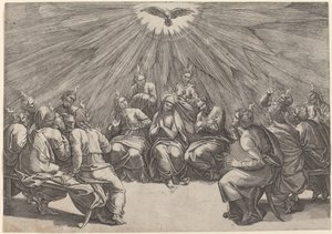 pünkösd alkotó: Gian Jacopo Caraglio after Raphael