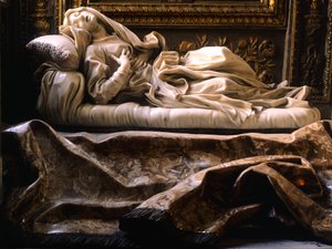 Olaszország, Róma, San Francesco Ripa templom, Boldog Ludovica Albertoni alkotó: Gian Lorenzo Bernini