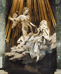 Olaszország, Róma, Santa Maria della Vittoria templom, Avilai Szent Teréz extázisa alkotó: Gian Lorenzo Bernini