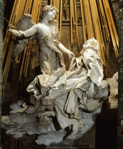 Olaszország, Róma, Santa Maria della Vittoria templom, Avilai Szent Teréz extázisa alkotó: Gian Lorenzo Bernini