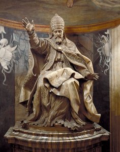 VIII. Urbán pápa, Gian Lorenzo Bernini (1598-1680) és asszisztensei, márvány alkotó: Gian Lorenzo Bernini