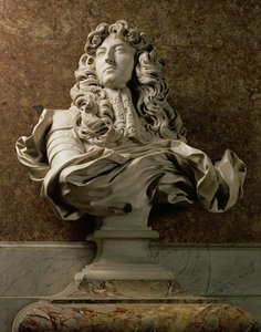 XIV. Lajos (1638-1715) arcképes mellszobra, 1665, (márvány) (lásd még: 154787)