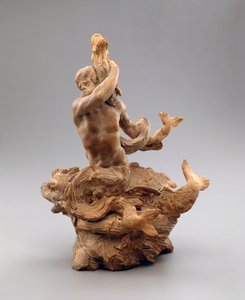 Triton tengeri kígyóval, 1630 körül (terrakotta)