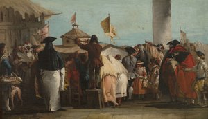 Mondo Novo, kb. 1764-1765 alkotó: Giovanni Domenico Tiepolo