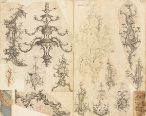 Scrapbook of Working Designs, kb. 1760. alkotó: Gideon Saint