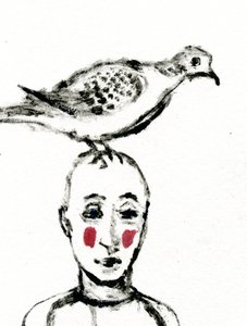 Hazatérés, 2017, (olaj, papír) alkotó: Gigi Sudbury