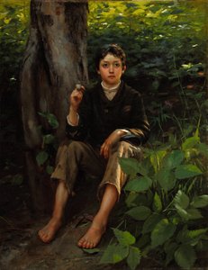 Első füstje 1878 (Olaj, vászon)