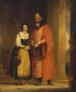 Shylock és Jessica a Velencei kalmárból, II, ii.