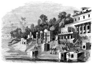 Afzul Khan kedvenc felesége, aki az ünnepségre készül, 1847