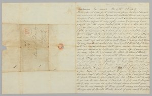 Giles Saunders levele Samuel Foxnak a rabszolga-kereskedelemről, 1847. március 9. alkotó: Giles Saunders