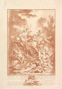 Allegória egy házassági megemlékezésre Allegória a megemlékezésre o..., 18. század közepe.