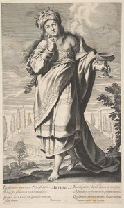 Artemis, kb. 1639-40. Alkotók: Gilles Rousselet, Abraham Bosse.