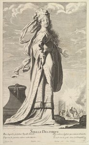 Delphi Sibyl, kb. 1635. Alkotók: Gilles Rousselet, Abraham Bosse. alkotó: Gilles Rousselet and Abraham Bosse