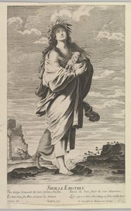 Eritreai Szibilla, kb. 1635. Alkotók: Gilles Rousselet, Abraham Bosse. alkotó: Gilles Rousselet and Abraham Bosse
