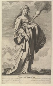 phrygian Sibyl, kb. 1635. Alkotók: Gilles Rousselet, Abraham Bosse.
