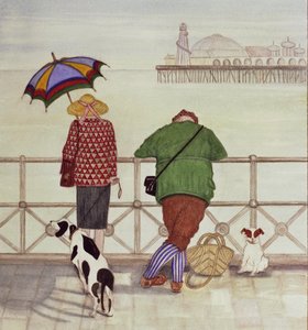 Brighton Pier, 1986 (akvarell, papír)