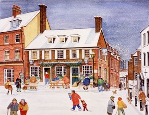 A fehér medve, Hampstead, 1990 (akvarell papíron)