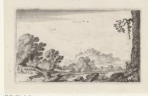 Folyókép Tájképek (sorozat címe) alkotó: Gillis van Scheyndel (I)