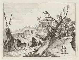 Vízesés Hét tájkép (sorozat címe) alkotó: Gillis van Scheyndel (I)