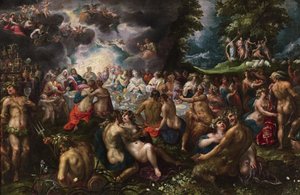 Gillis-van-Valckenborch-THE-MARRIAGE-OF-PELEUS-AND-THETIS alkotó: Gillis van Valckenborch