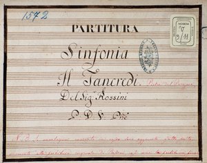 Kotta Tancredi kicsinyített szimfóniájához zongorára, Gioacchino Rossini operája