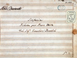Kotta Tancredi kicsinyített szimfóniájához zongorára, Gioacchino Rossini operája