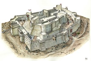 Középkor: a lovagok Krakjának (Crac) (Qala