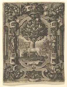 Lucrezia Gonzaga jelképe, 1566 előtt. alkotó: Giorgio Ghisi