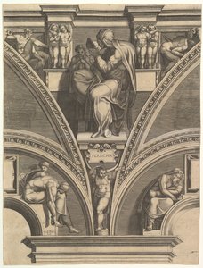 A perzsa szibilla, a Próféták és Szibilla a Sixtus-kápolnában sorozatból, 1570-75.